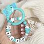 All-silicone Dumbo pacifier and teether hand chain