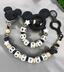 All-silicone pacifier chain and teether set