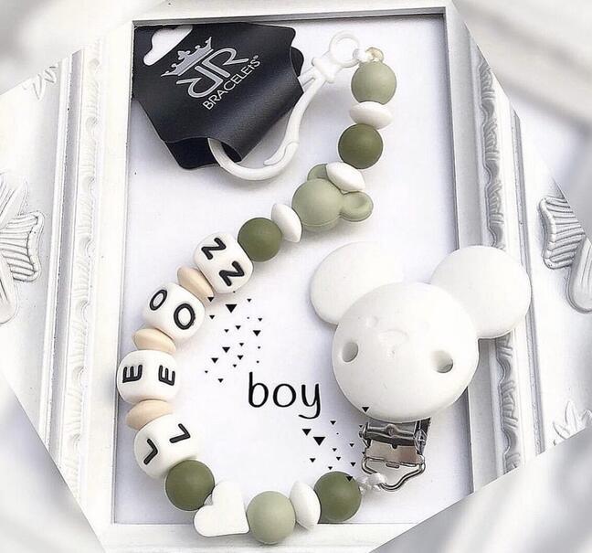 All-silicone pacifier chain Army