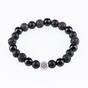 Bracelet made of natural onyx and lava stones