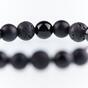Bracelet made of natural onyx and lava stones