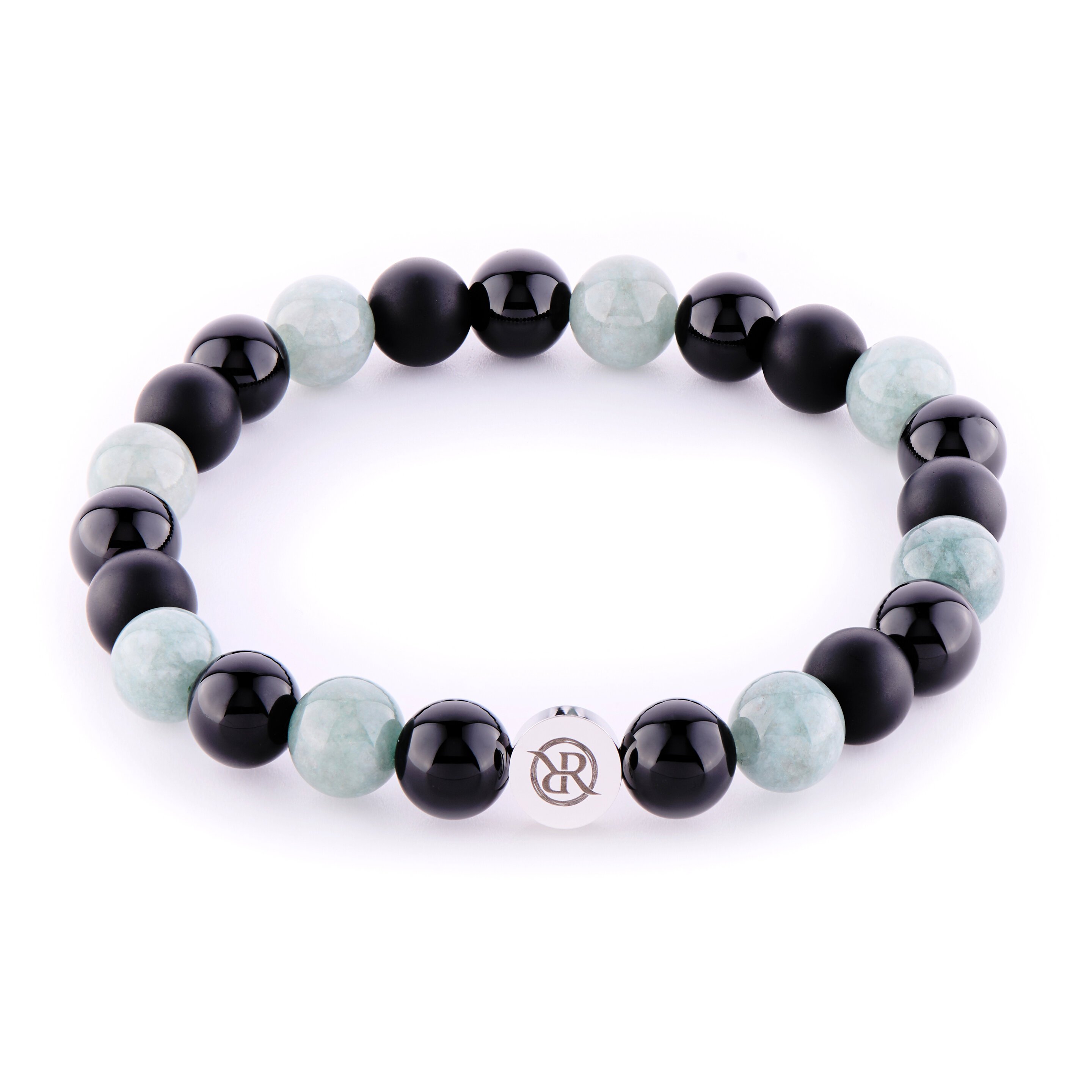 Bracelet with aventurine and onyx