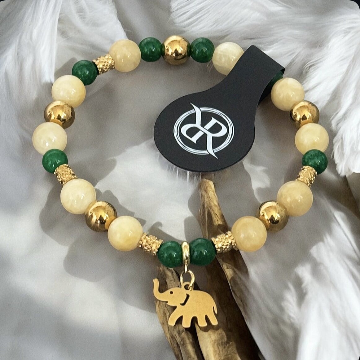 Bracelet with elephant for luck