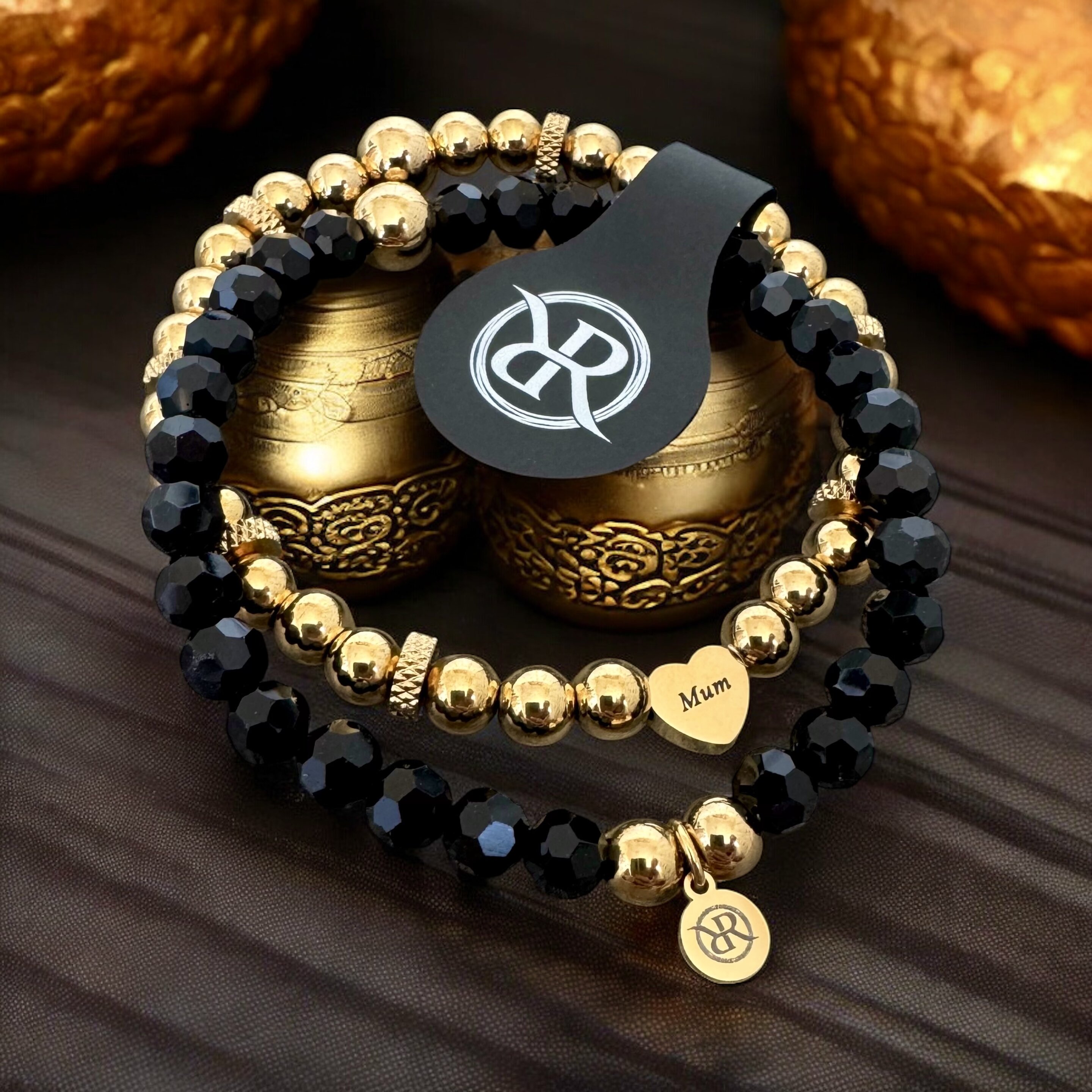 Bracelets Mama gold and shine