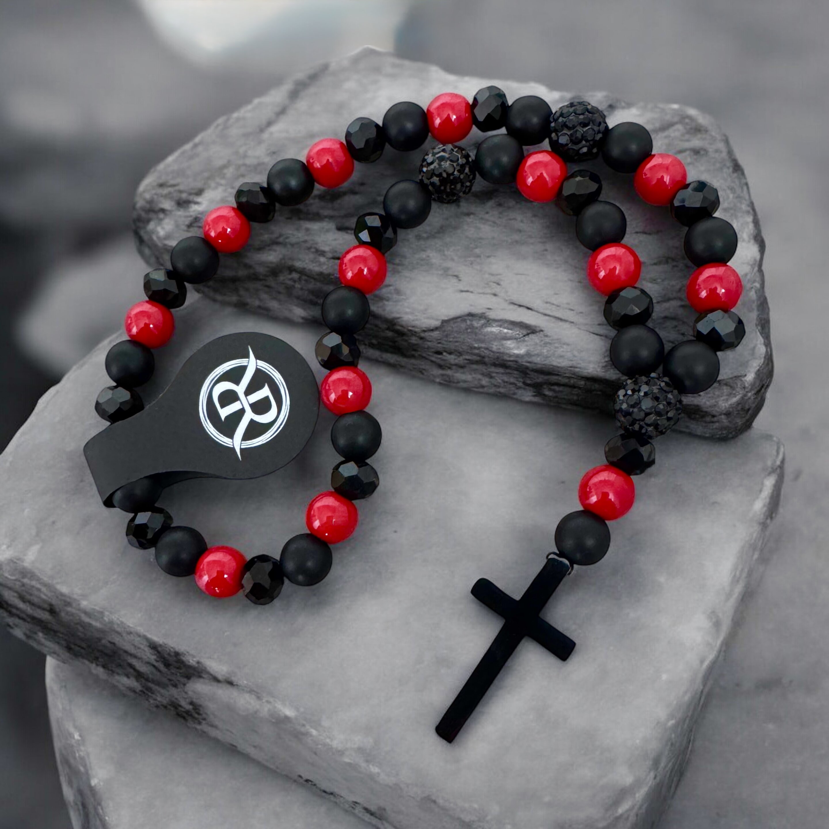 Car rosary made of natural stones
