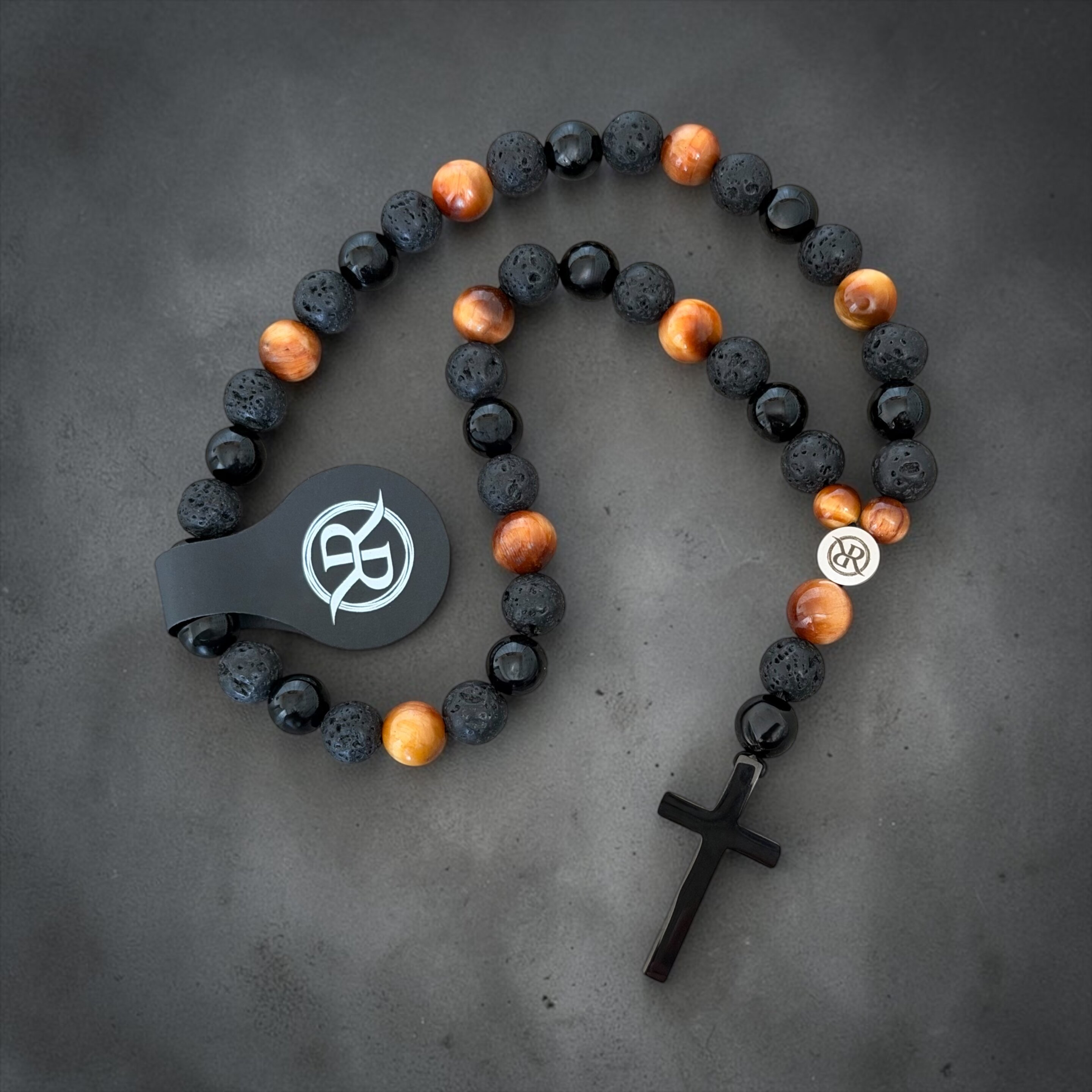 Car rosary made of natural stones