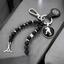 Hockey key ring with four-leaf clover, number and letter