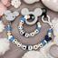 Miki full silicone pacifier chain and teether set
