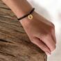 Minimalist bracelet with gold lettering