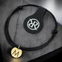 Minimalist bracelet with gold lettering