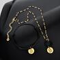 Minimalist Harmony necklace with zodiac sign bracelet