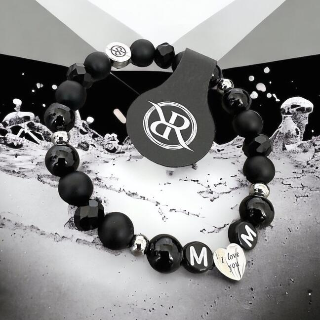 Personalised bracelet with heart with engraving I love you