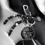 Personalised keyring with electron and carabiner